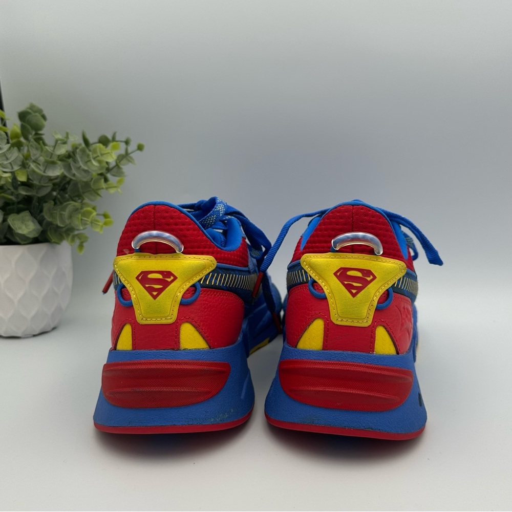 Puma Men’s Justice League X RsZ Superman Blue Synthetic Sneakers Shoes Size 10 - Picture 5 of 13